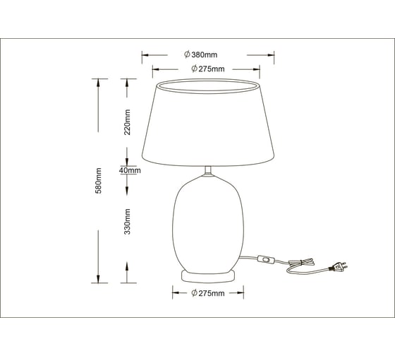 Настольный светильник ARTE LAMP A4061LT-1PB