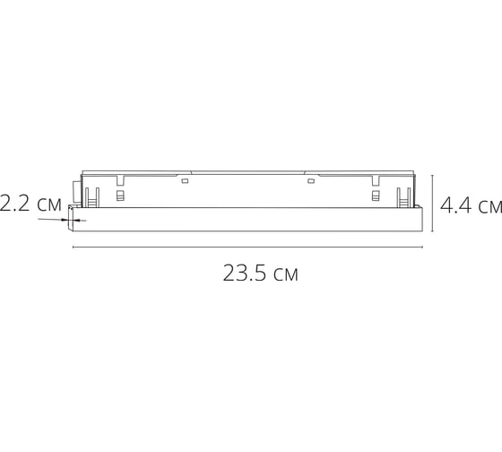Встраиваемый в трек блок питания ARTE LAMP 48В 100Вт 2А для серии LINE A482533