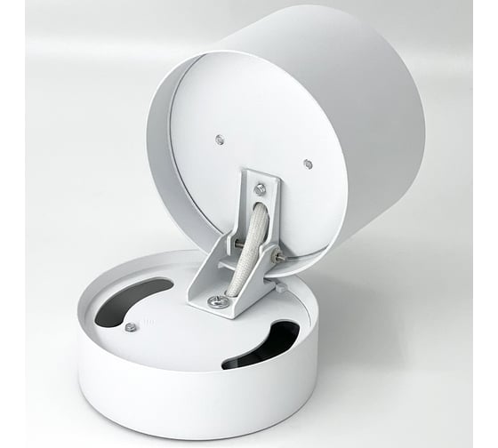 Накладной поворотный светильник truEnergy gx53 d82xh80мм ip20 белый/алюминий 21005