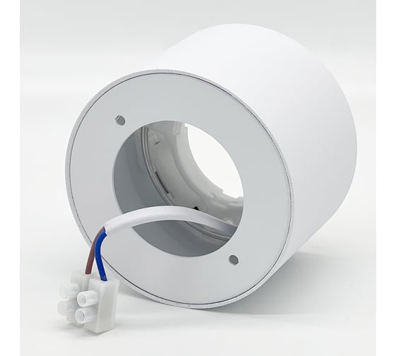 Накладной светильник truEnergy под лампу GX53 D82xH60мм IP20 белый/алюминий 21004