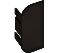 Торцевая заглушка Hafele для двойного профиля, пластик, чёрный 126.37.936