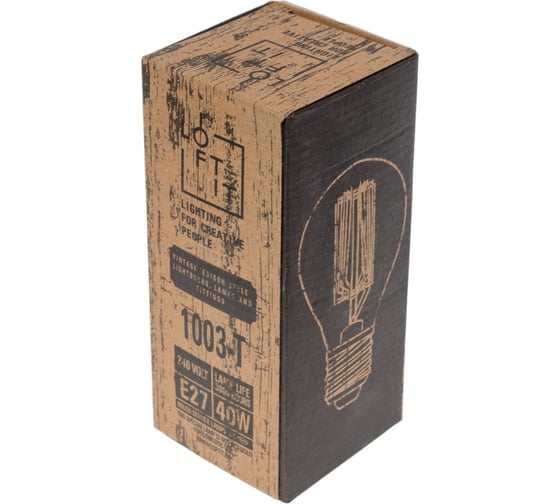 Лампа накаливания LOFT IT Edison Bulb E27 40Вт 1003-T