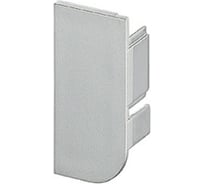 Заглушка Hafele торцевая для одинарного профиля, пластик, серебристый, правый 126.37.997