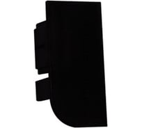 Заглушка Hafele торцевая для одинарного профиля, пластик, чёрный, левая 126.37.938