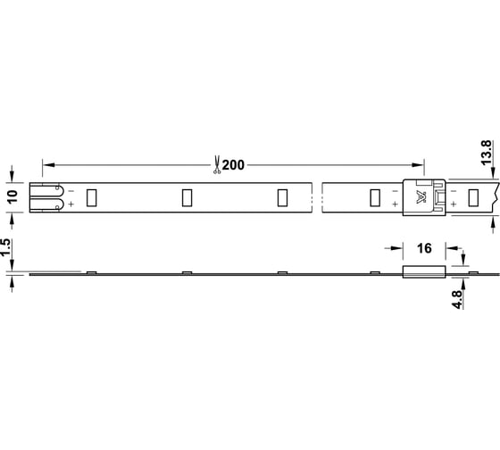 Светодиодная лента LED3013 24V/80W теплый белый Hafele 833.76.070