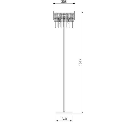 Напольный светильник Bogate's 01108/3 strotskis прозрачный a058054