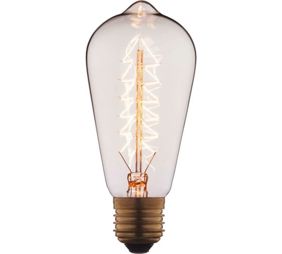 Лампа накаливания Edison Bulb E27 40Вт 6440-S