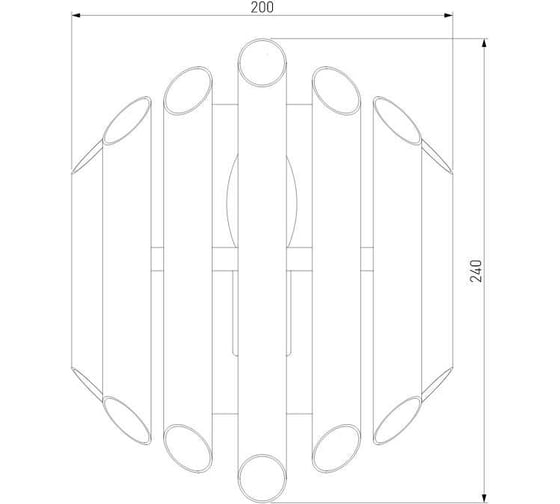 Настенный светильник Bogate's 362/1 серебряный a058060