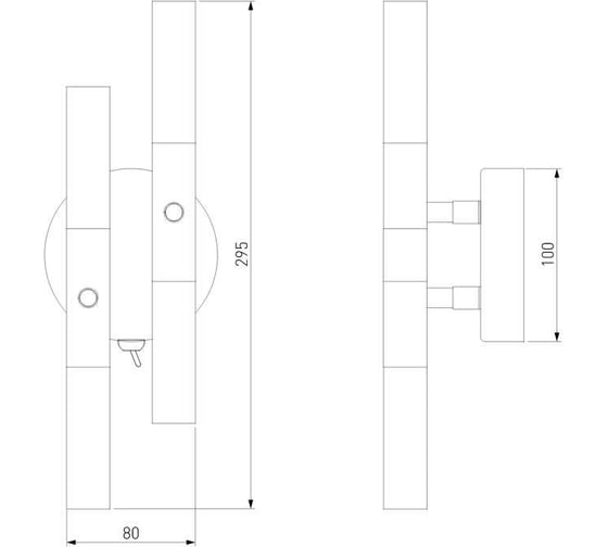 Настенный светильник Bogate's 346/4 белый a055299