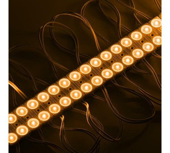 Светодиодный модуль MAKSILED 0.96вт, 24в, ip67, smd2835 2led, 25лм, желтый, 40 шт./упаковка ML-M2SM-L-2835-Y-24V