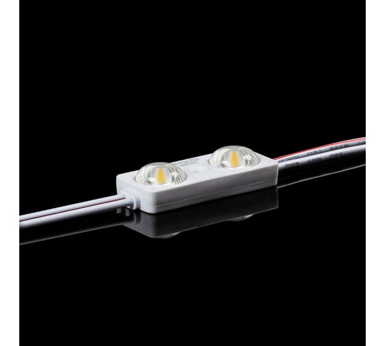 Светодиодный модуль MAKSILED 0.96вт, 24в, ip67, smd2835 2led, 160лм, холодный белый, 40 шт./упаковка ML-M2SM-L-2835-СW-24V