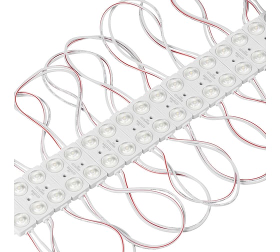 Светодиодный модуль MAKSILED 0.96вт, 24в, ip67, smd2835 2led, 160лм, теплый белый, 40 шт./упаковка ML-M2SM-L-2835-WW-24V