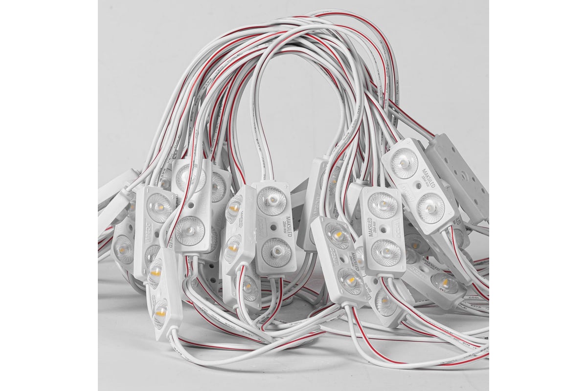 Светодиодный модуль MAKSILED 0.96вт, 24в, ip67, smd2835 2led, 160лм ...