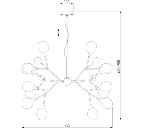 Подвесной светильник Bogate's 565 прозрачный a049410