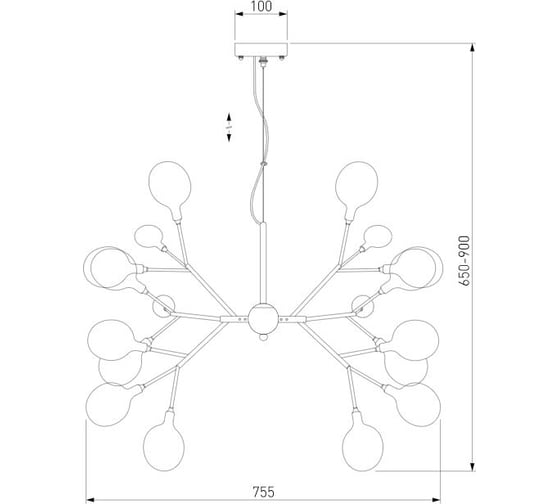 Подвесной светильник Bogate's 564 прозрачный a049405