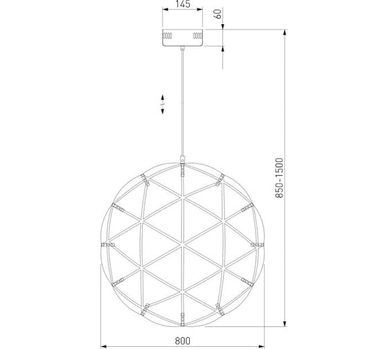 Подвесной светильник Bogate's 435/1 хром a048892