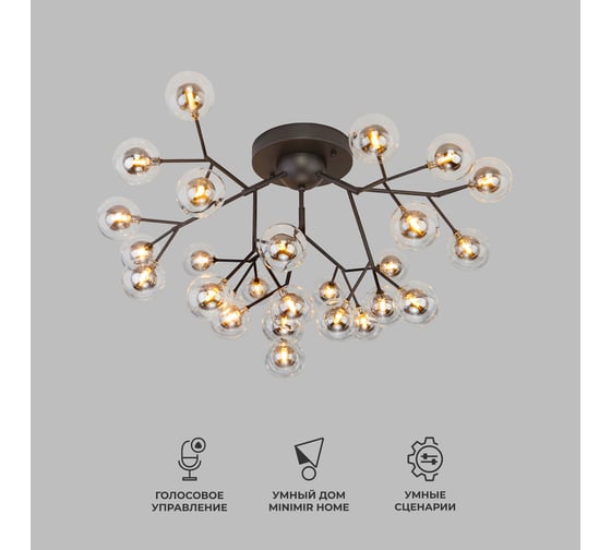 Потолочный светильник Bogate's 544 дымчатый 00000086052 1