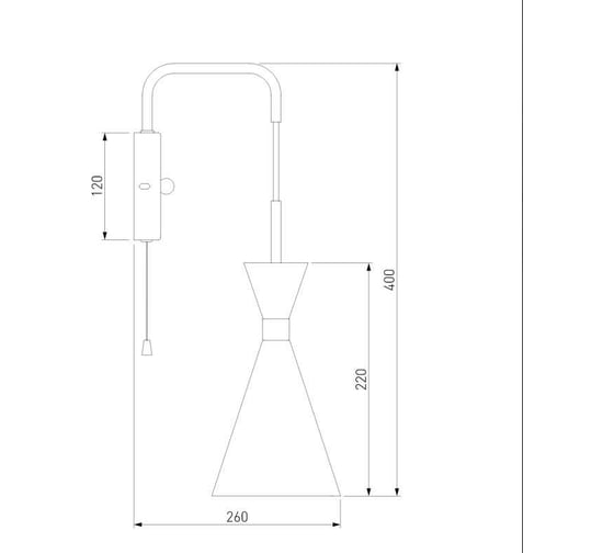 Настенный светильник Bogate's 316/1 латунь a050383