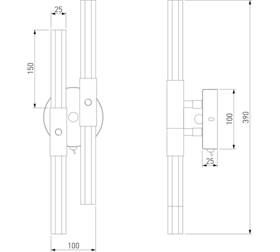 Настенный светильник Bogate's 557/4 золотая бронза a047298