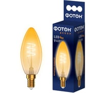 Светодиодная лампа ФОТОН LED FL B35-S 4Вт E14 2200К, теплый свет, 23939