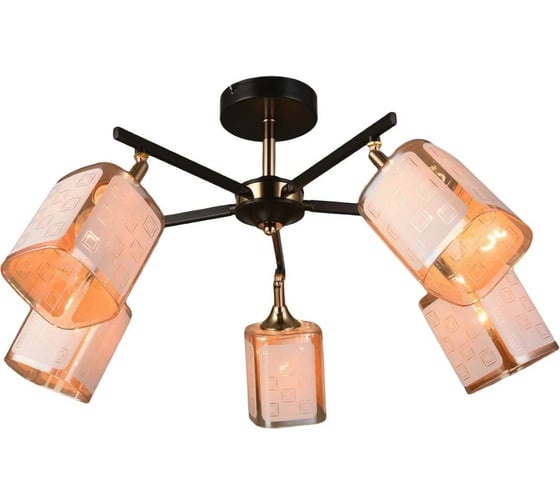 Потолочная люстра Мелодия Света P7229-5 BK+GD 000026760 1