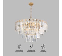 Подвесной светильник Eurosvet - 10130/10 / золото/прозрачный хрусталь strotskis a060643