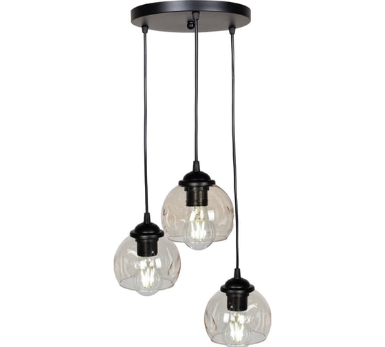 Подвесной светильник Мелодия Света 7992-3P ВK+AM 000048363 1