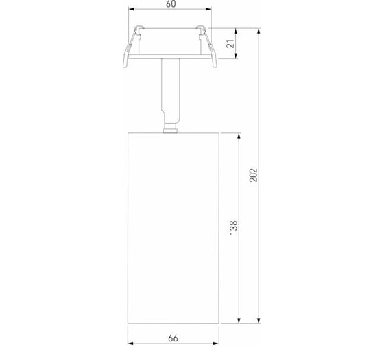 Встраиваемый светодиодный светильник Elektrostandard - diffe / белый 15w 4200k (25066/led) a058210