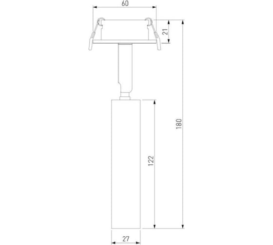 Встраиваемый светодиодный светильник Elektrostandard - diffe / белый 5w 4200k (25027/led) a058214