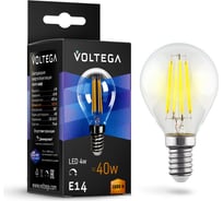 Светодиодная лампа VOLTEGA Crystal Globe 5W 2800K E14 DIM 8464