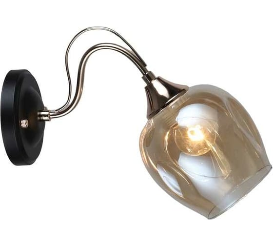 Настенный светильник Мелодия Света P5698-1W BK+GD 000056962