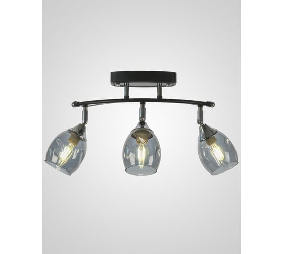 Настенный светильник Мелодия Света P5888-3W BK+CR 000029150