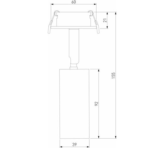 Встраиваемый светодиодный светильник Elektrostandard - diffe / белый 8w 4200k (25039/led) a058217