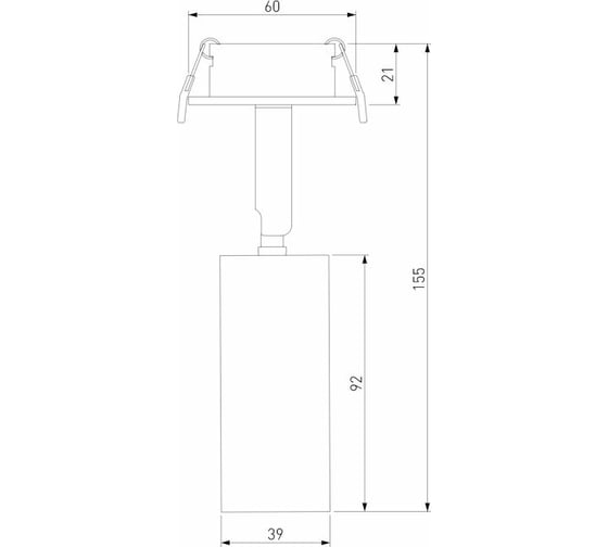 Встраиваемый светодиодный светильник Elektrostandard - diffe / серебряный 8w 4200k (25039/led) a058219