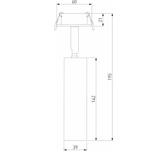 Встраиваемый светодиодный светильник Elektrostandard - diffe / серебряный 8w 4200k (25040/led) a058227