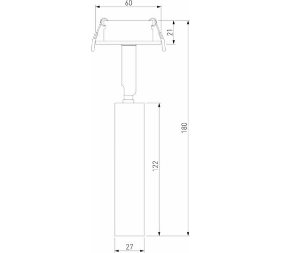 Встраиваемый светодиодный светильник Elektrostandard - diffe / черный 5w 4200k (25027/led) a058215