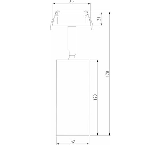 Встраиваемый светодиодный светильник Elektrostandard - diffe / белый 10w 4200k (25052/led) a058170