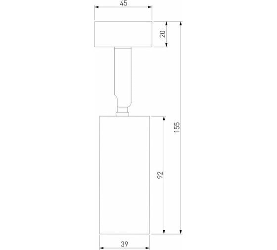 Накладной светодиодный светильник Elektrostandard - diffe / белый/черный 8w 4200k (85639/01) a058267