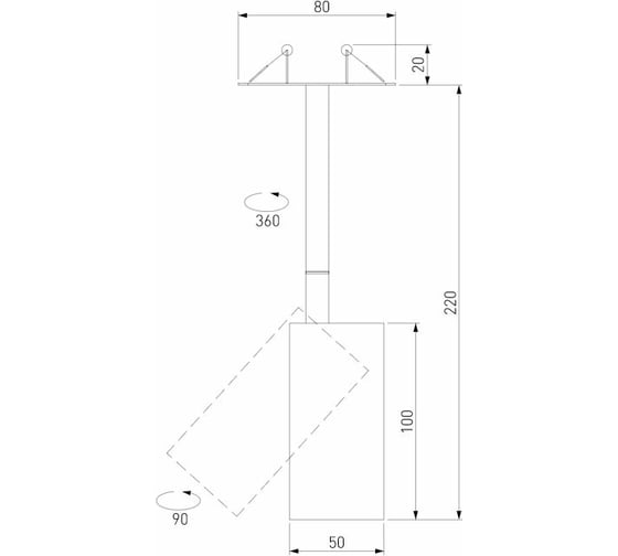 Встраиваемый светодиодный светильник Elektrostandard - drop / 8w черный (50222 led) a061483