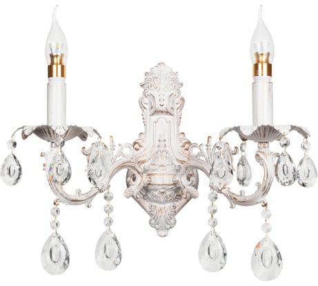 Настенный светильник Мелодия Света 6686-2W WT+GD 000028913