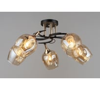 Потолочный светильник Мелодия Света P6006-5 BK+GD 000054528