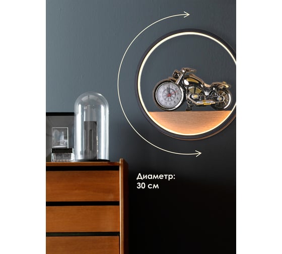 Настенный светильник Мелодия Света 6407W 19W WT+BK 000028236