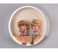 Настенный светильник Мелодия Света 6462W 19W WT+Wood 000028233