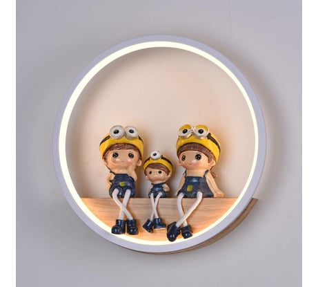 Настенный светильник Мелодия Света 6460W 19W WT+Wood 000028232