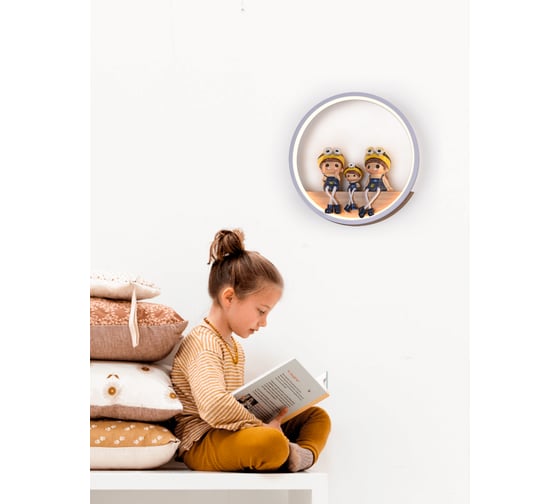Настенный светильник Мелодия Света 6460W 19W WT+Wood 000028232