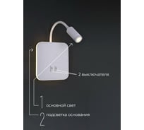 Настенный светильник Мелодия Света 8013W 11W WT 000028245