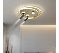 Потолочный светильник Мелодия Света SS6828-2+2+1 BK+GD 000057021