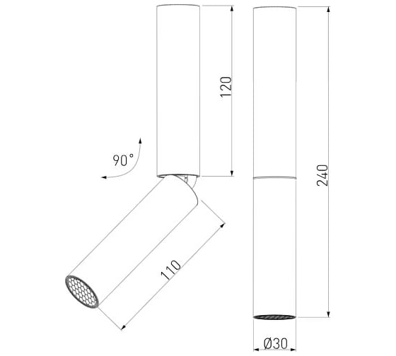 Накладной светодиодный светильник Elektrostandard - pika / 6w (25029/led) золото a061110