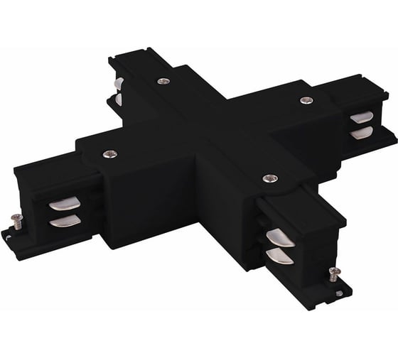 Х-образный коннектор для трехфазного шинопровода Elektrostandard - trc-1-3-x-bk / (черный) a039509 1