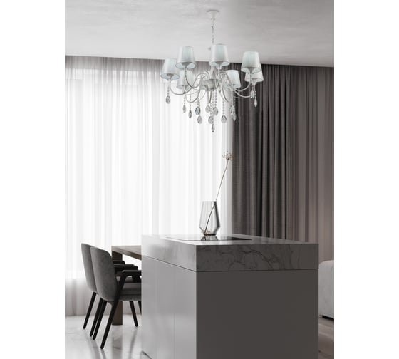 Подвесная люстра Мелодия Света PL4735-8 WT 000056996